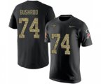 New Orleans Saints #74 Jermon Bushrod Black Camo Salute to Service T-Shirt