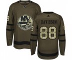 New York Islanders #88 Brandon Davidson Authentic Green Salute to Service NHL Jersey
