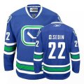 Vancouver Canucks #22 Daniel Sedin Premier Royal Blue Third NHL Jersey