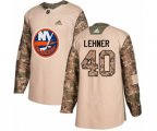 New York Islanders #40 Robin Lehner Authentic Camo Veterans Day Practice NHL Jersey