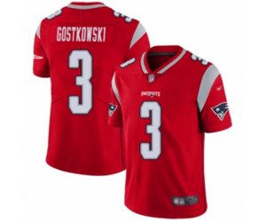 New England Patriots #3 Stephen Gostkowski Limited Red Inverted Legend Football Jersey