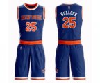 New York Knicks #25 Reggie Bullock Swingman Royal Blue Basketball Suit Jersey - Icon Edition