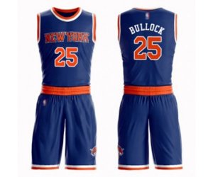 New York Knicks #25 Reggie Bullock Swingman Royal Blue Basketball Suit Jersey - Icon Edition