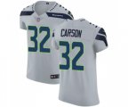Seattle Seahawks #32 Chris Carson Grey Alternate Vapor Untouchable Elite Player Football Jersey