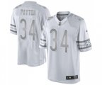 Chicago Bears #34 Walter Payton Limited White Platinum Football Jersey
