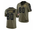 Cleveland Browns #80 Jarvis Landry 2021 Olive Salute To Service Limited Stitched Football Jersey