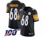 Pittsburgh Steelers #68 L.C. Greenwood Black Team Color Vapor Untouchable Limited Player 100th Season Football Jersey