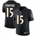 Baltimore Ravens #15 Michael Crabtree Black Alternate Vapor Untouchable Limited Player NFL Jersey