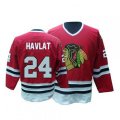 CCM Chicago Blackhawks #24 Martin Havlat Premier Red Throwback NHL Jersey