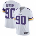 Minnesota Vikings #90 Will Sutton White Vapor Untouchable Limited Player NFL Jersey