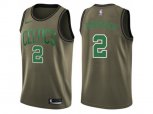 Boston Celtics #2 Red Auerbach Green Salute to Service NBA Swingman Jersey