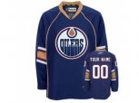 Edmonton Oilers Custom Blue Third man Hockey Jersey