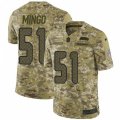 Seattle Seahawks #51 Barkevious Mingo Limited Camo 2018 Salute to Service NFL Jersey