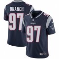 New England Patriots #97 Alan Branch Navy Blue Team Color Vapor Untouchable Limited Player NFL Jersey