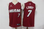 Miami Heat #7 Kyle Lowry Red Jordan 75th Anniversary Diamond 2021 Stitched Jersey