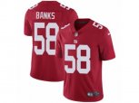 New York Giants #58 Carl Banks Vapor Untouchable Limited Red Alternate NFL Jersey