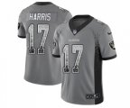 Oakland Raiders #17 Dwayne Harris Limited Gray Rush Drift Fashion Football Jersey