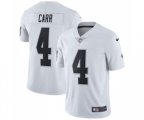 Oakland Raiders #4 Derek Carr White Vapor Untouchable Limited Player Football Jersey