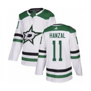Dallas Stars #11 Martin Hanzal Authentic White Away NHL Jersey