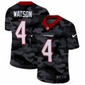 Houston Texans #4 Deshaun Watson Camo 2020 Nike Limited Jersey