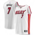 Miami Heat #7 Goran Dragic Fanatics Branded White 2020-21 Fast Break Replica Jersey