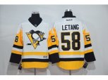 Pittsburgh Penguins #58 Kris Letang White New Away Stitched NHL Jersey