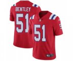 New England Patriots #51 Ja'Whaun Bentley Red Alternate Vapor Untouchable Limited Player Football Jersey