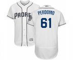 San Diego Padres Luis Perdomo White Home Flex Base Authentic Collection Baseball Player Jersey