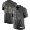 New Orleans Saints #40 Delvin Breaux Gray Static Vapor Untouchable Limited NFL Jersey