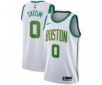 Boston Celtics #0 Jayson Tatum Swingman White Basketball Jersey - City Edition