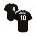 Chicago White Sox #10 Yoan Moncada Replica Black Alternate Home Cool Base MLB Jerseys