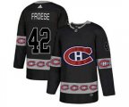 Montreal Canadiens #42 Byron Froese Black Team Logos Fashion Jersey