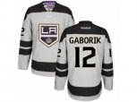 Los Angeles Kings #12 Marian Gaborik Authentic Gray Alternate NHL Jersey