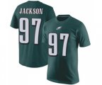 Philadelphia Eagles #97 Malik Jackson Green Rush Pride Name & Number T-Shirt