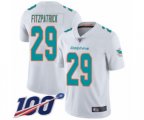 Miami Dolphins #29 Minkah Fitzpatrick White Vapor Untouchable Limited Player 100th Season Football Jersey