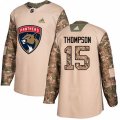 Florida Panthers #15 Paul Thompson Authentic Camo Veterans Day Practice NHL Jersey