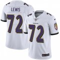 Baltimore Ravens #72 Alex Lewis White Vapor Untouchable Limited Player NFL Jersey
