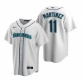 Nike Seattle Mariners #11 Edgar Martinez White Home Stitched Baseball Jersey