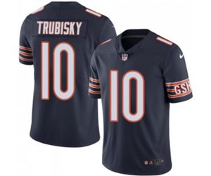 Chicago Bears #10 Mitchell Trubisky Navy Blue Team Color Vapor Untouchable Limited Player Football Jersey