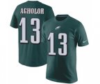 Philadelphia Eagles #13 Nelson Agholor Green Rush Pride Name & Number T-Shirt