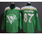 Pittsburgh Penguins #87 Sidney Crosby Green 2019 St. Patrick's Day Hockey Jersey