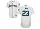 Seattle Mariners #23 Nelson Cruz White Flexbase Authentic Collection MLB Jersey