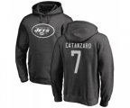 New York Jets #7 Chandler Catanzaro Ash One Color Pullover Hoodie