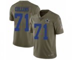Dallas Cowboys #71 La'el Collins Limited Olive 2017 Salute to Service Football Jersey