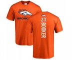 Denver Broncos #23 Devontae Booker Orange Backer T-Shirt