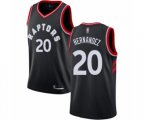 Toronto Raptors #20 Dewan Hernandez Swingman Black Basketball Jersey Statement Edition