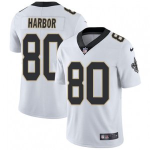New Orleans Saints #80 Clay Harbor White Vapor Untouchable Limited Player NFL Jersey