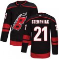 Carolina Hurricanes #21 Lee Stempniak Premier Black Alternate NHL Jersey