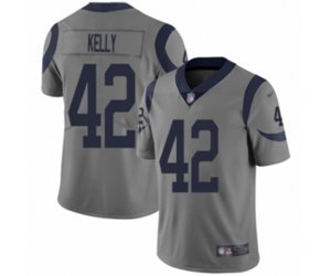 Los Angeles Rams #42 John Kelly Limited Gray Inverted Legend Football Jersey