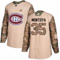 Montreal Canadiens #35 Al Montoya Authentic Camo Veterans Day Practice NHL Jersey